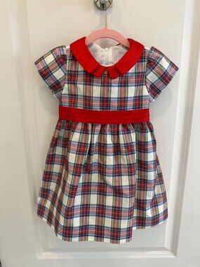 Florence Eiseman Plaid Taffeta Girls Dress